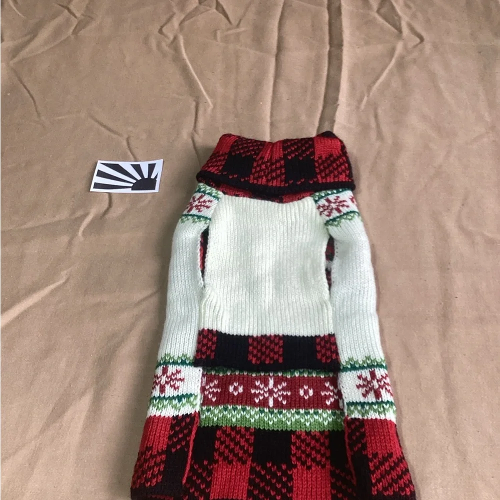 NWOT Holiday Tails Yuletide Ride Dog Sweater XS